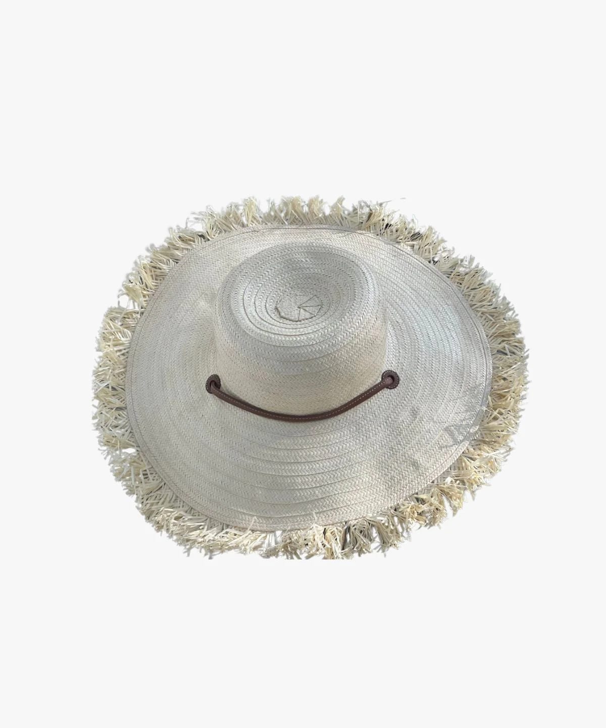 Naufrago Hat in Raffia and Leather - imagen 1