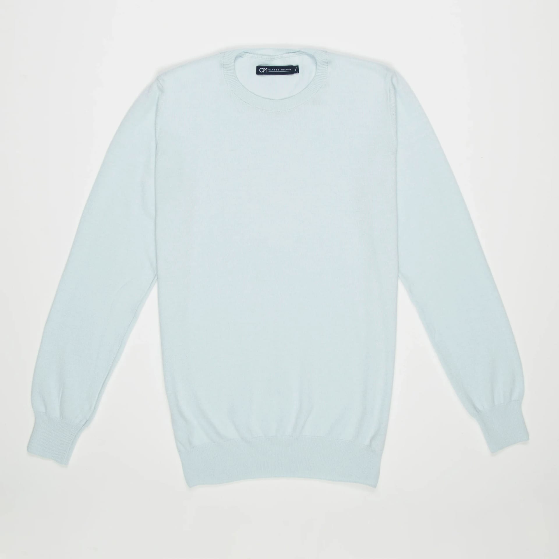 Saco Cuello Redondo Algodón Azul Cielo - imagen 10
