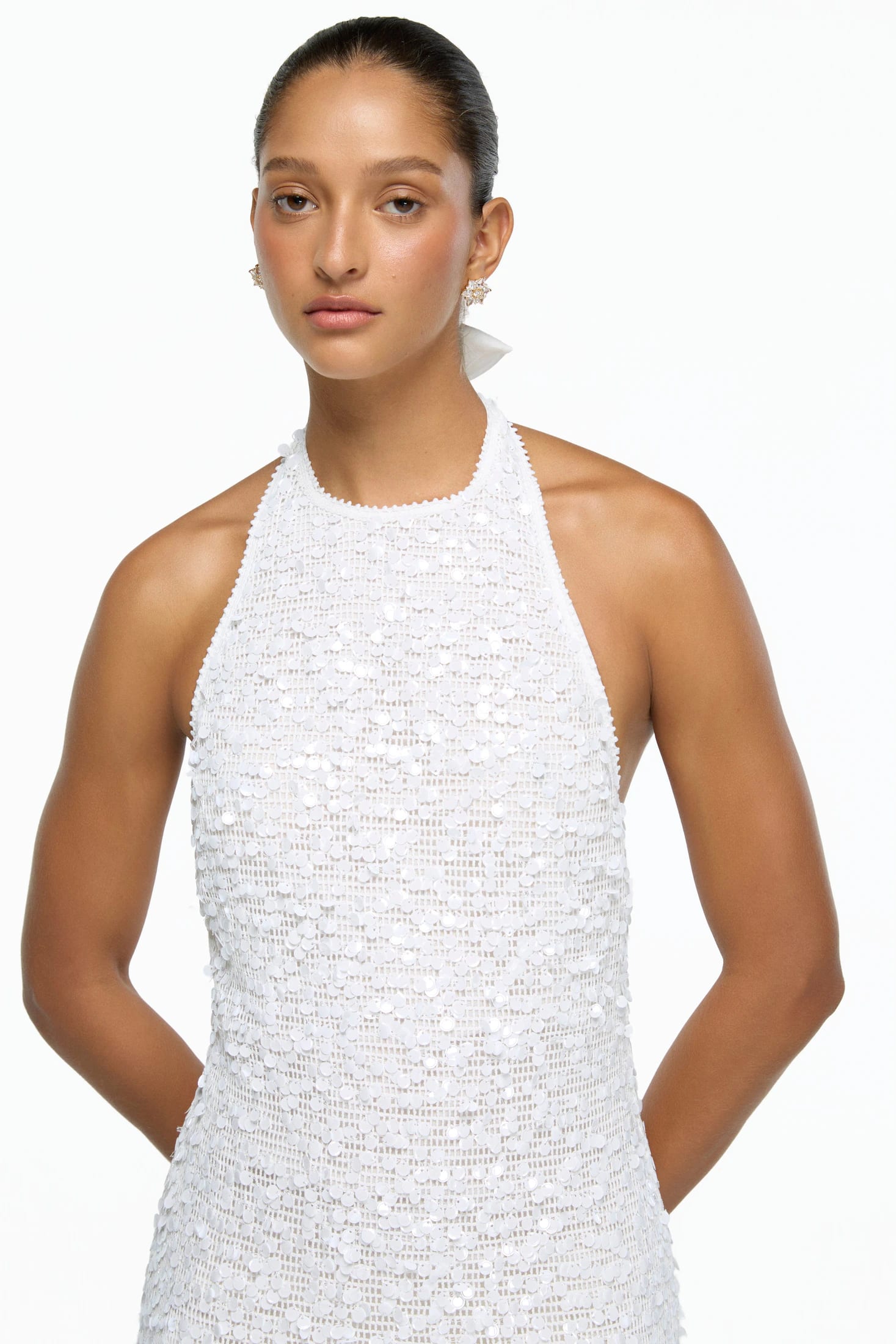 LUMINA MINI DRESS WHITE - imagen 2