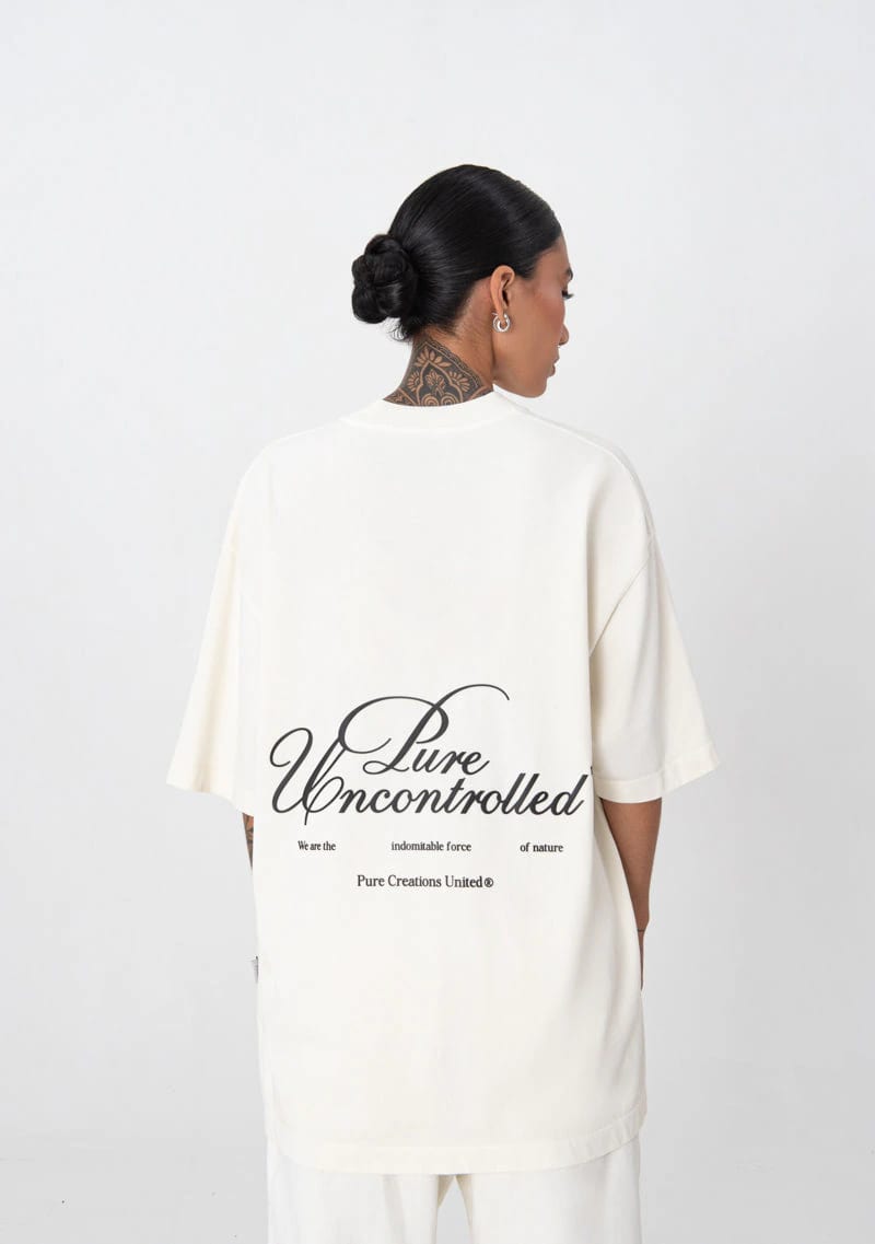 Uncontrolled cream t-shirt - imagen 3