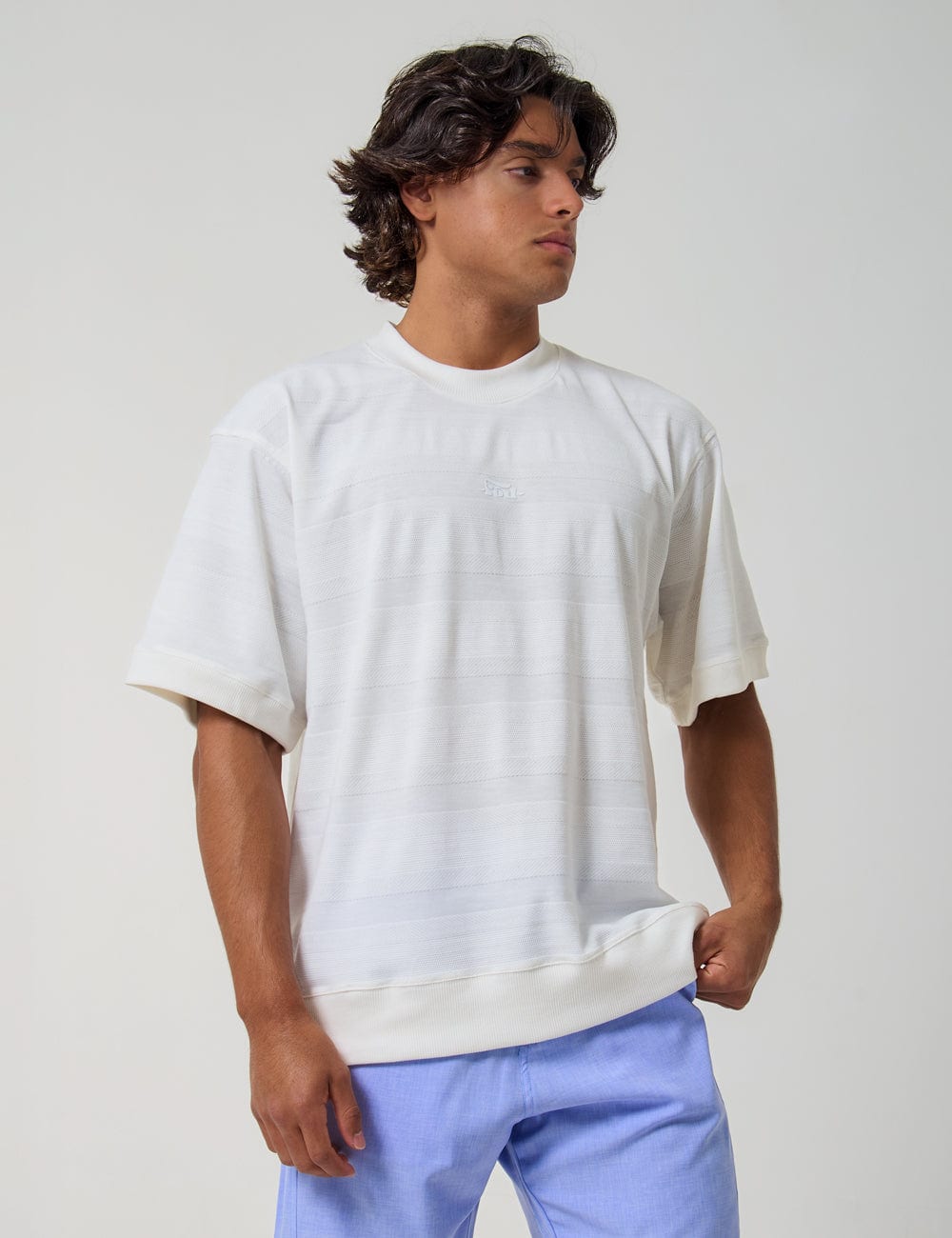 Camiseta Boxy fit Oleada Hombre - imagen 3