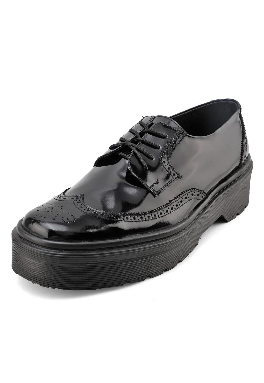 Zapatos oxford negros suela chunky - imagen 1