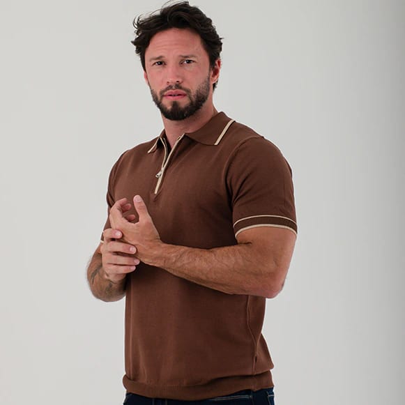 SUETER TIPO POLO MODA TEJIDO HOMBRE - imagen 5