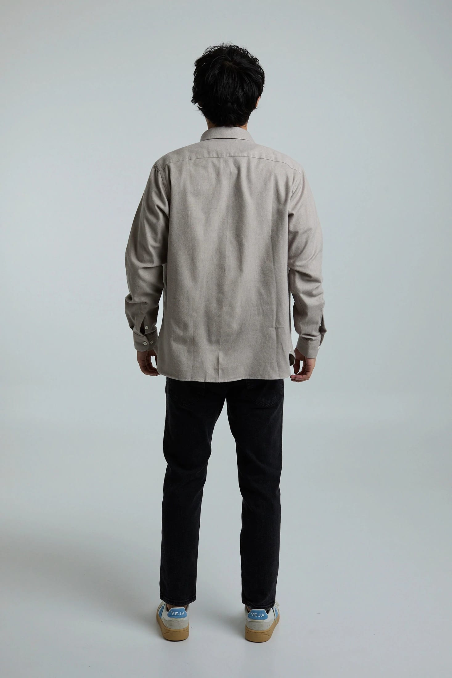 Camisa twill beige - imagen 4