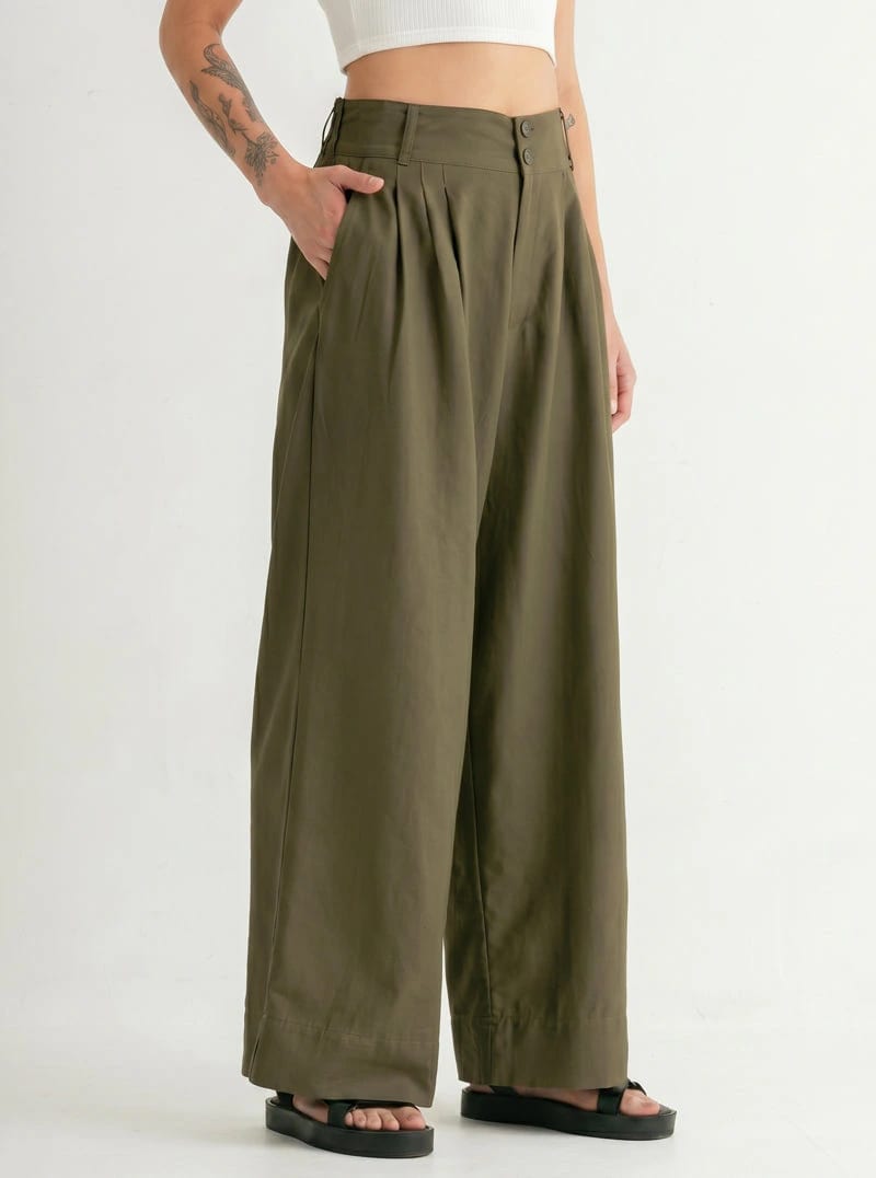 PANTALÓN CANVAS OLIVO - imagen 6
