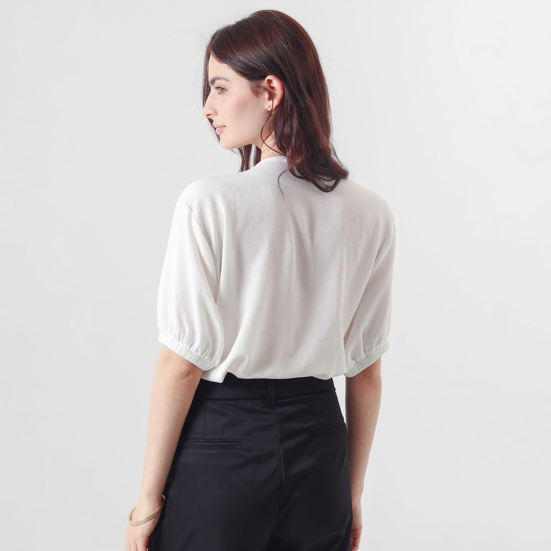 Blusa Cuello Redondo Manga 3Cuartos - imagen 5