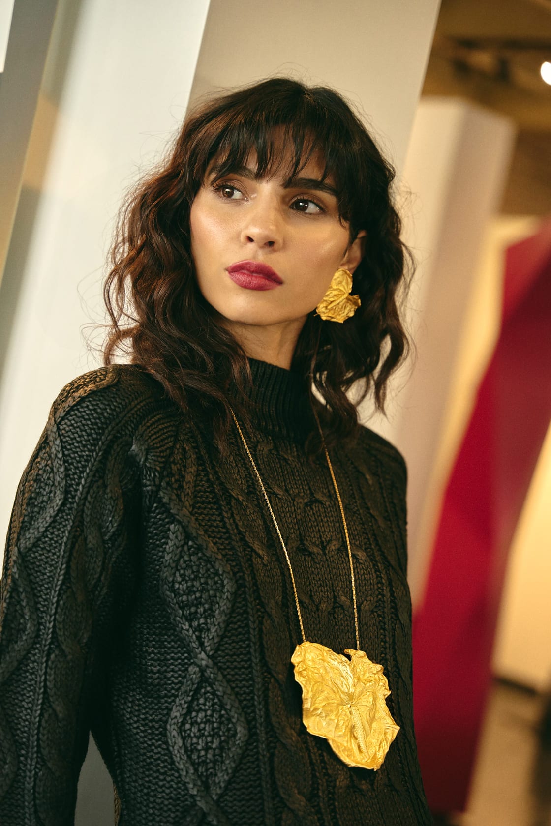 ANTHURIUM PIN NECKLACE XL - imagen 4