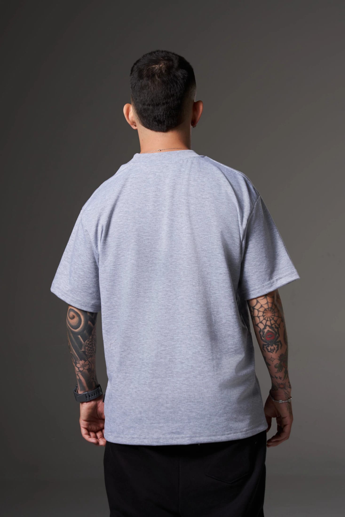 CAMISETA GRIS JASPE OVERSIZE SVG - imagen 3