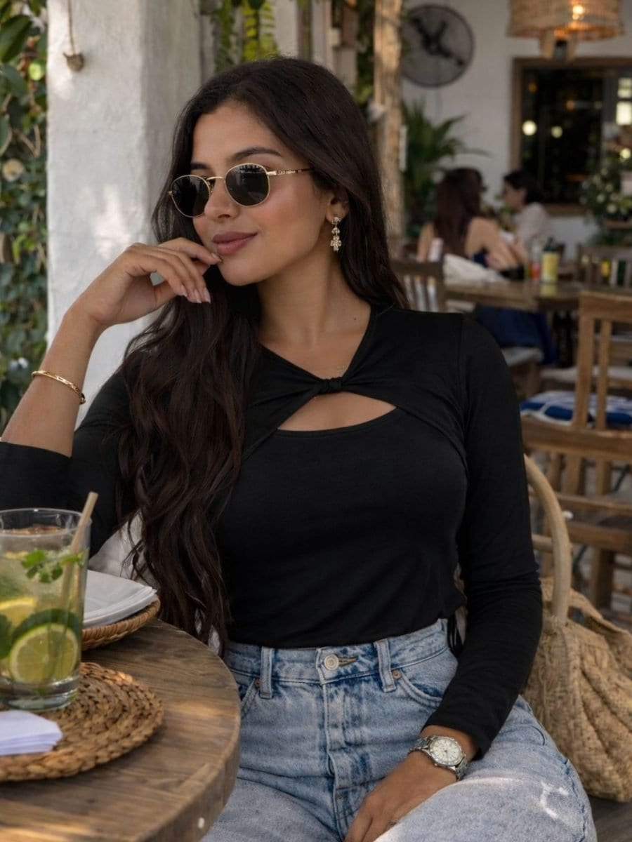 Blusa adanis(negro ) - imagen 1