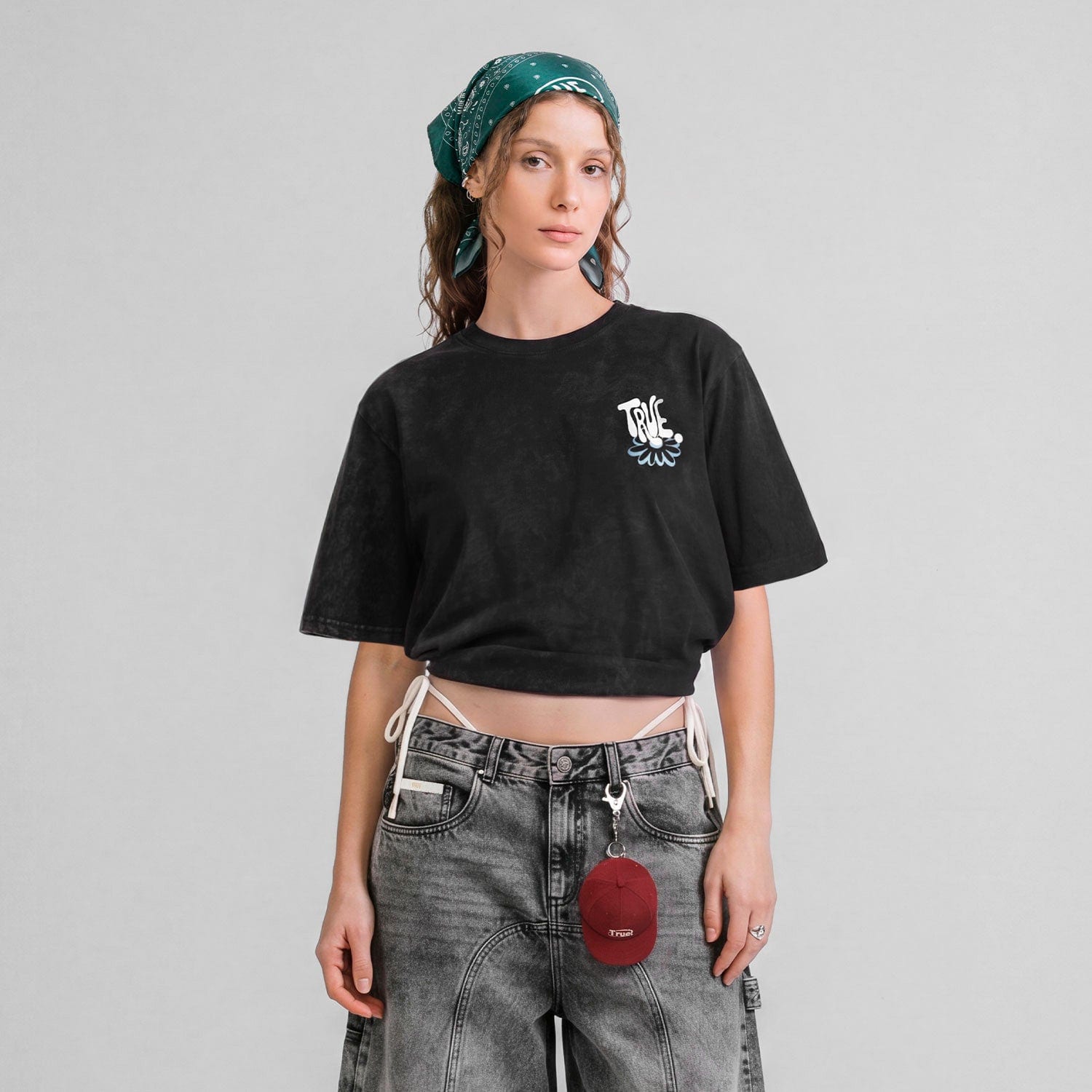 Bloom Boxy T-Shirt - Washed Black - imagen 8