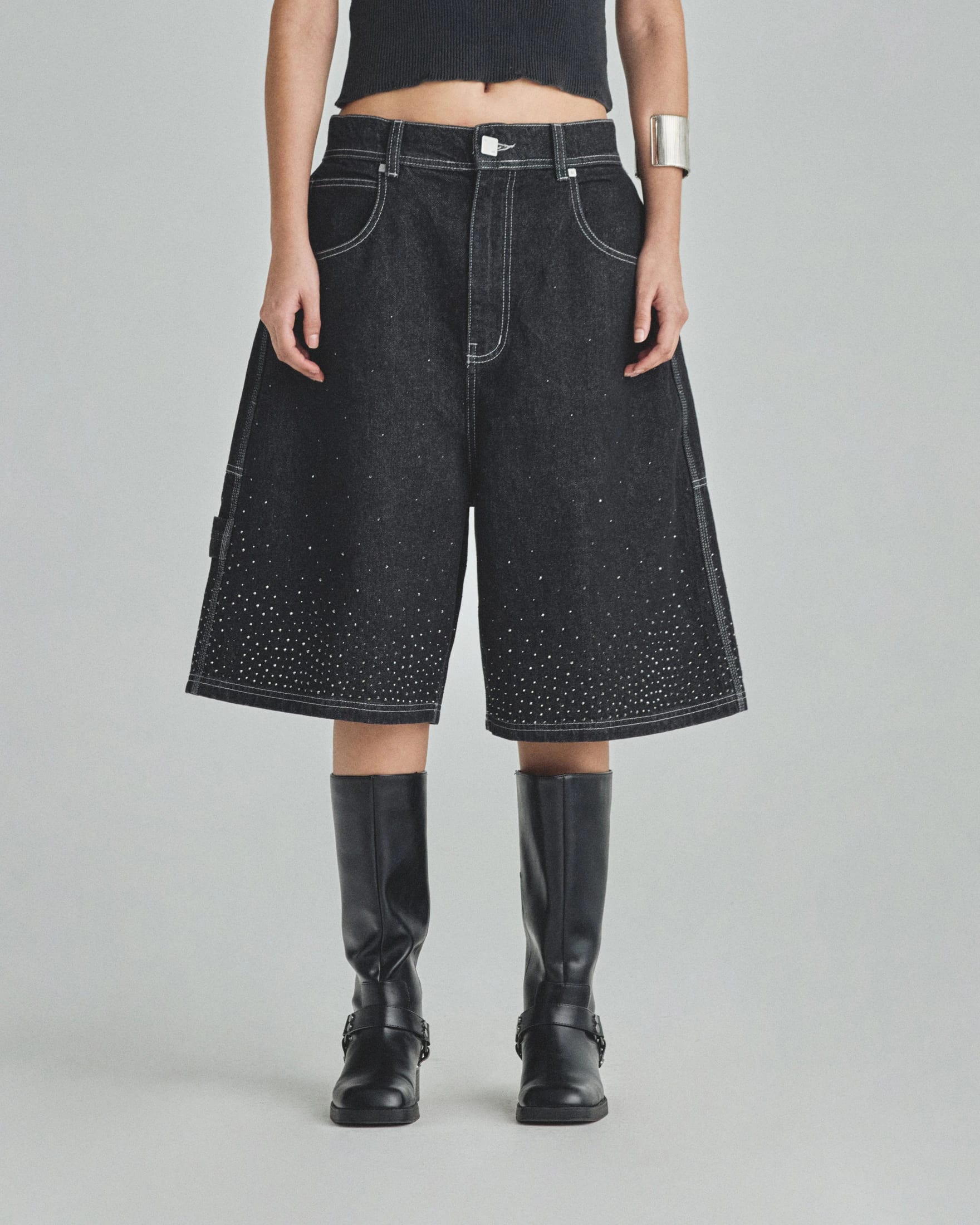 W Basics UNDRGLD Jorts Black - imagen 2