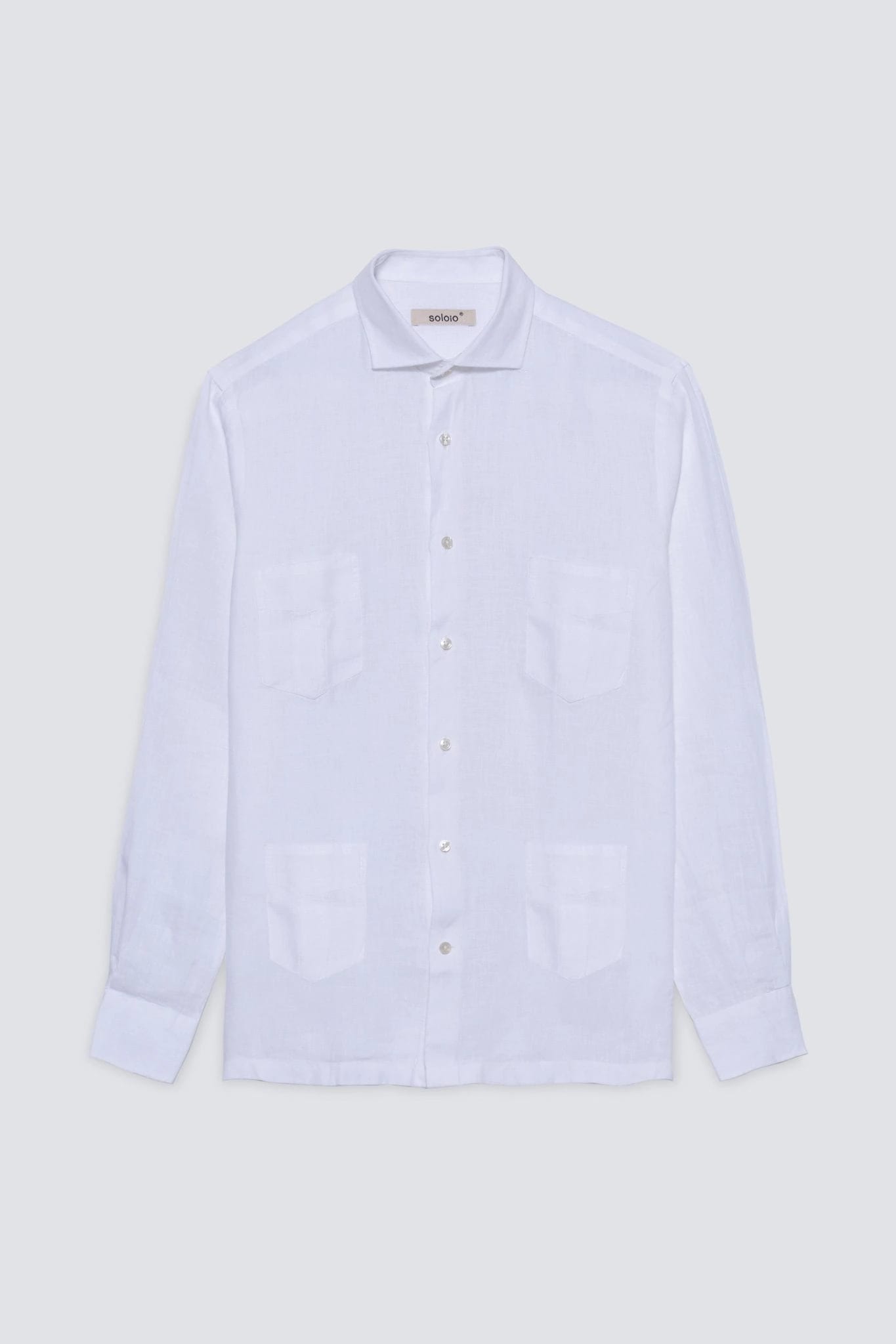 Men's guayabera linen pockets shirt - imagen 1