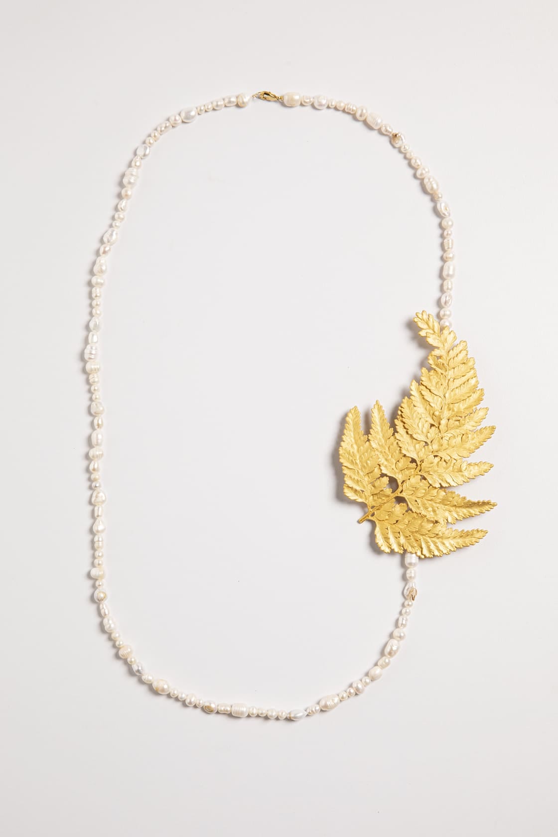 LACE FERN NECKLACE AND PIN - imagen 4