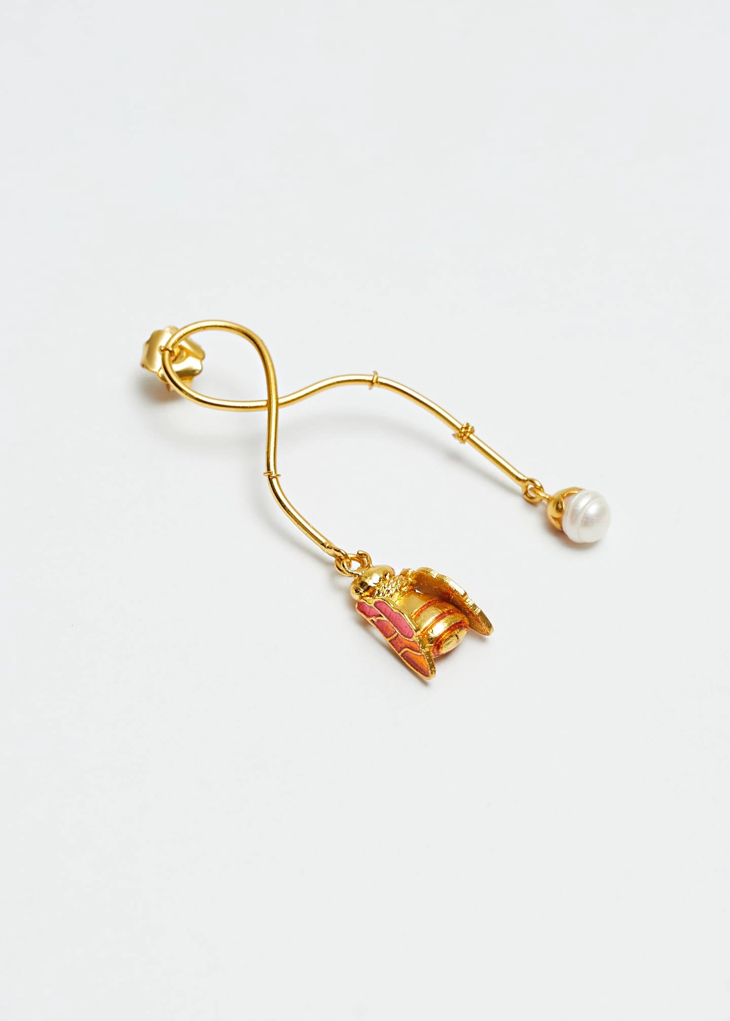 Aretes Bee Balance Midi Naranja - imagen 6