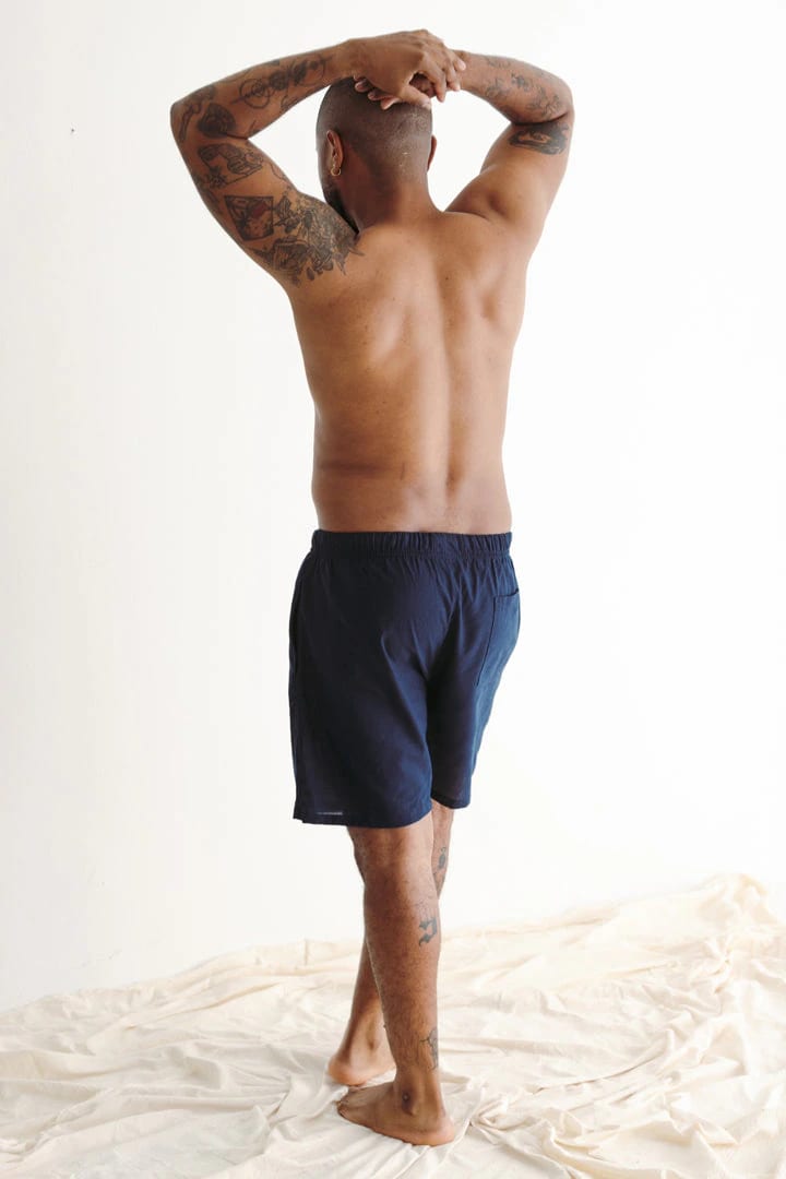 Short lino azul - imagen 4