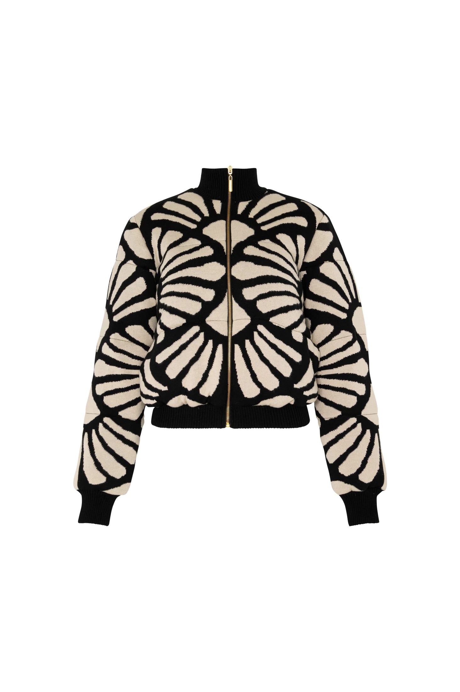 Bomber Jacket Venus Negro-Beige - imagen 5