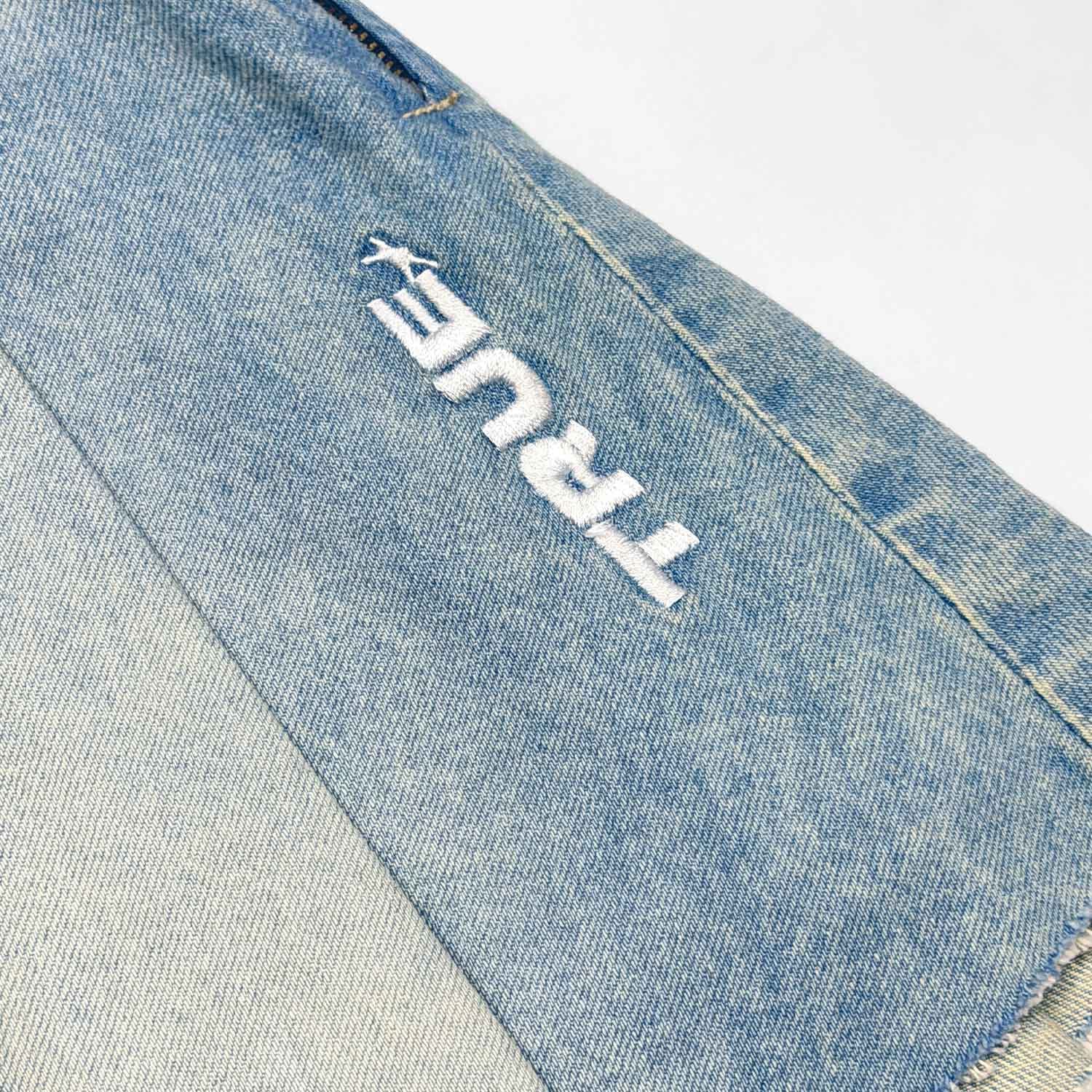 Denim Pleated Mini Skirt - Light Blue - imagen 6