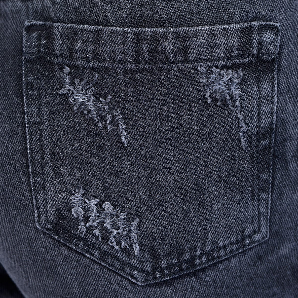 Short Gris Denim Mujer - imagen 7