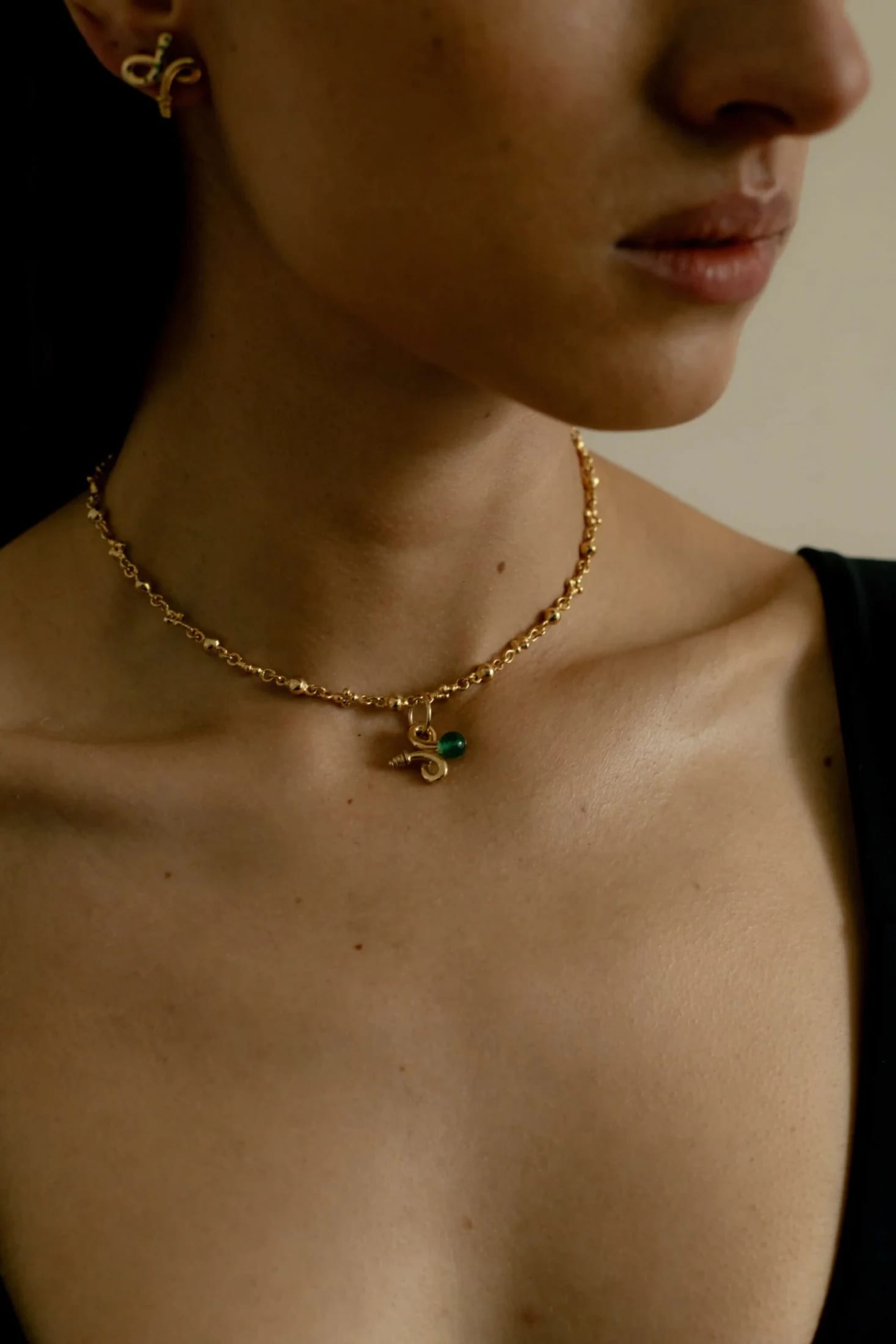Aspid Pendant Cornalina Gold - imagen 3