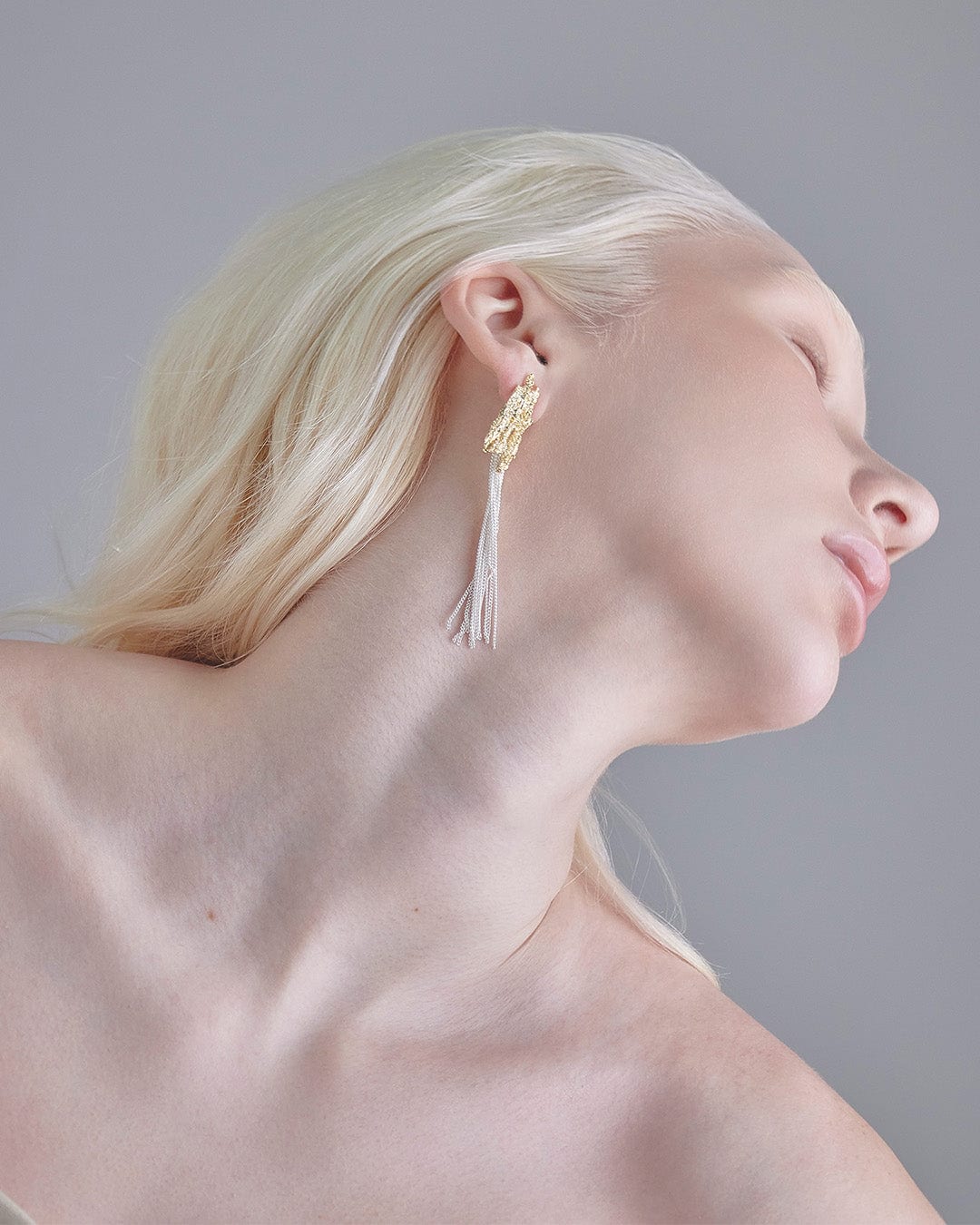 Aretes Largos Martillado - imagen 7