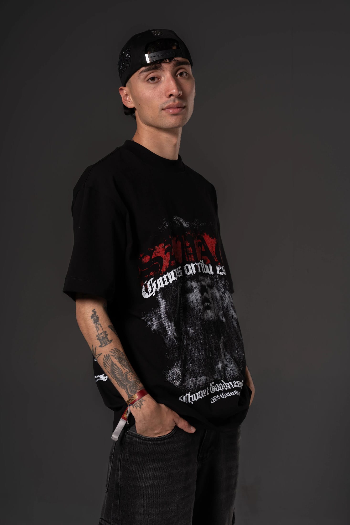 Camiseta Oversize Good heart  savage  250 gramos 14646 - imagen 4