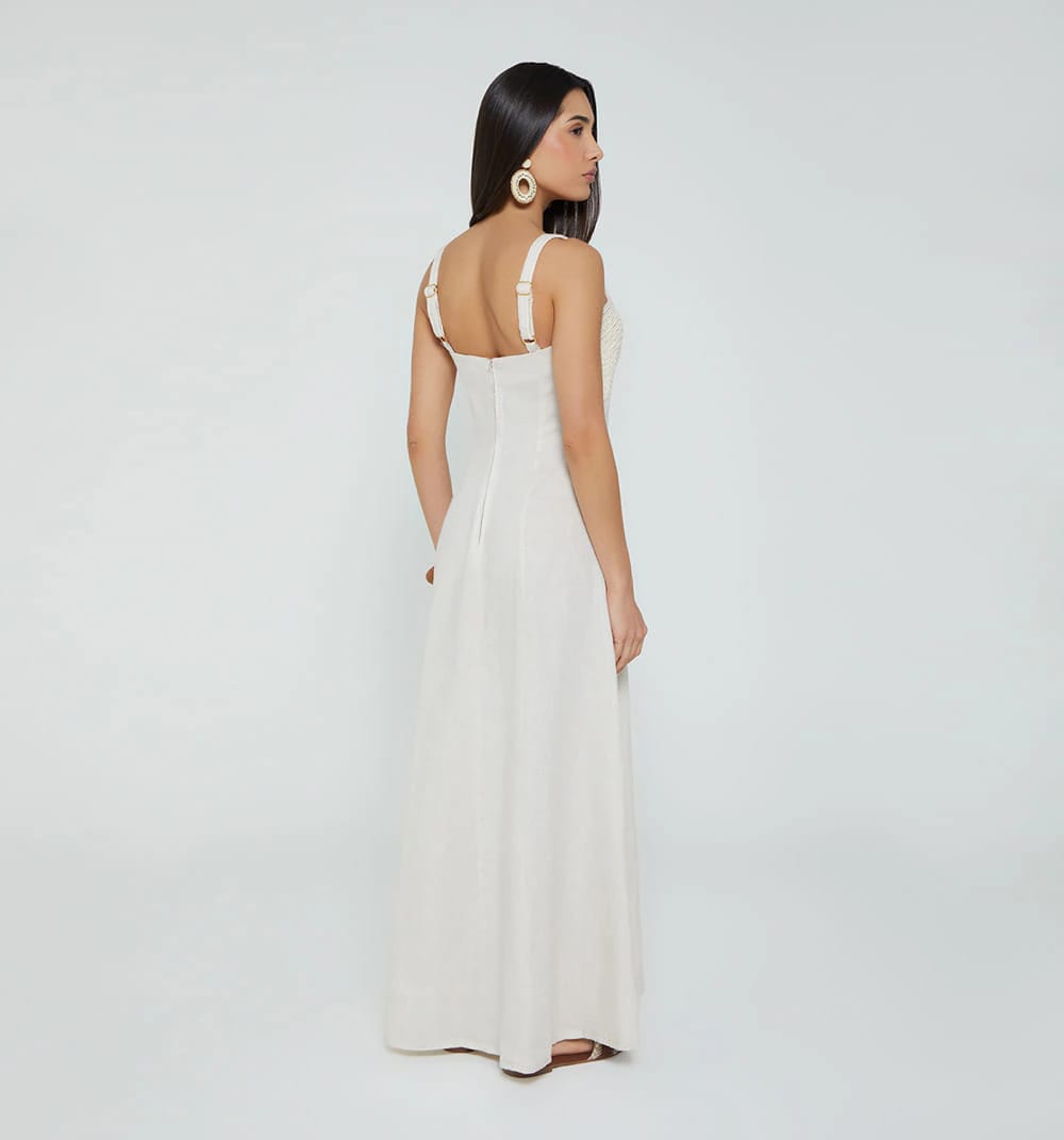 Vestido largo de tiras - imagen 4