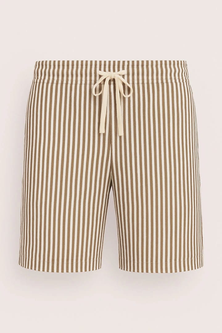 Short rayas blanco y café - imagen 2