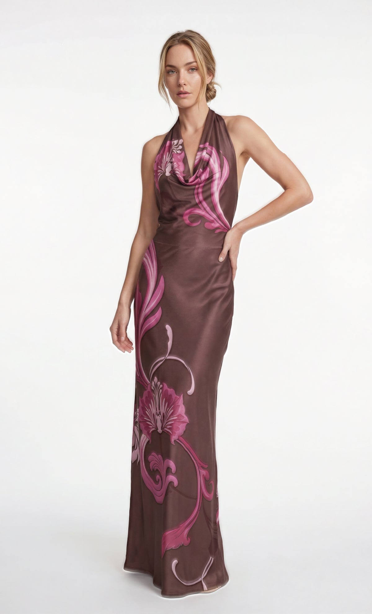Vestido largo Moonflower Brown - imagen 2