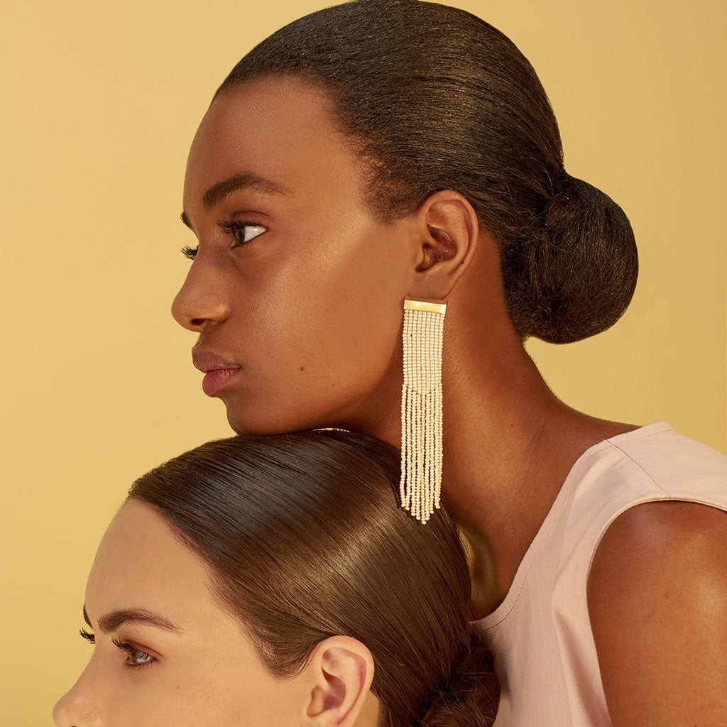 Nubia Earrings Ivory - imagen 3