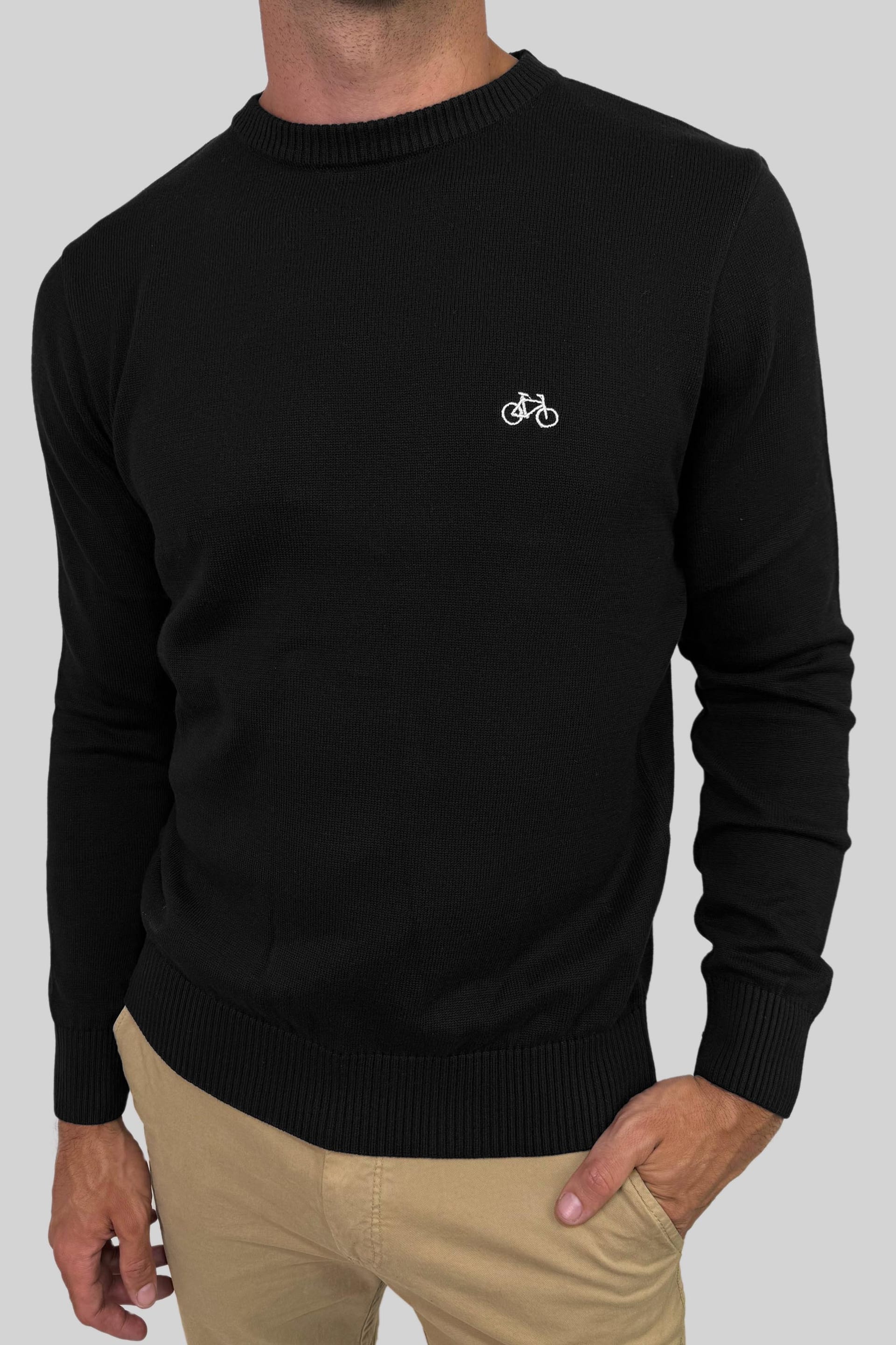 SACO CUELLO REDONDO NEGRO - imagen 1