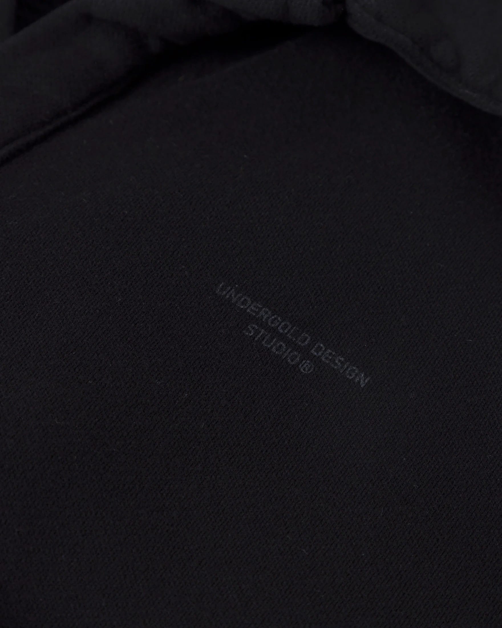 Basics Polo Collar Boxy Fit Hoodie Black - imagen 11