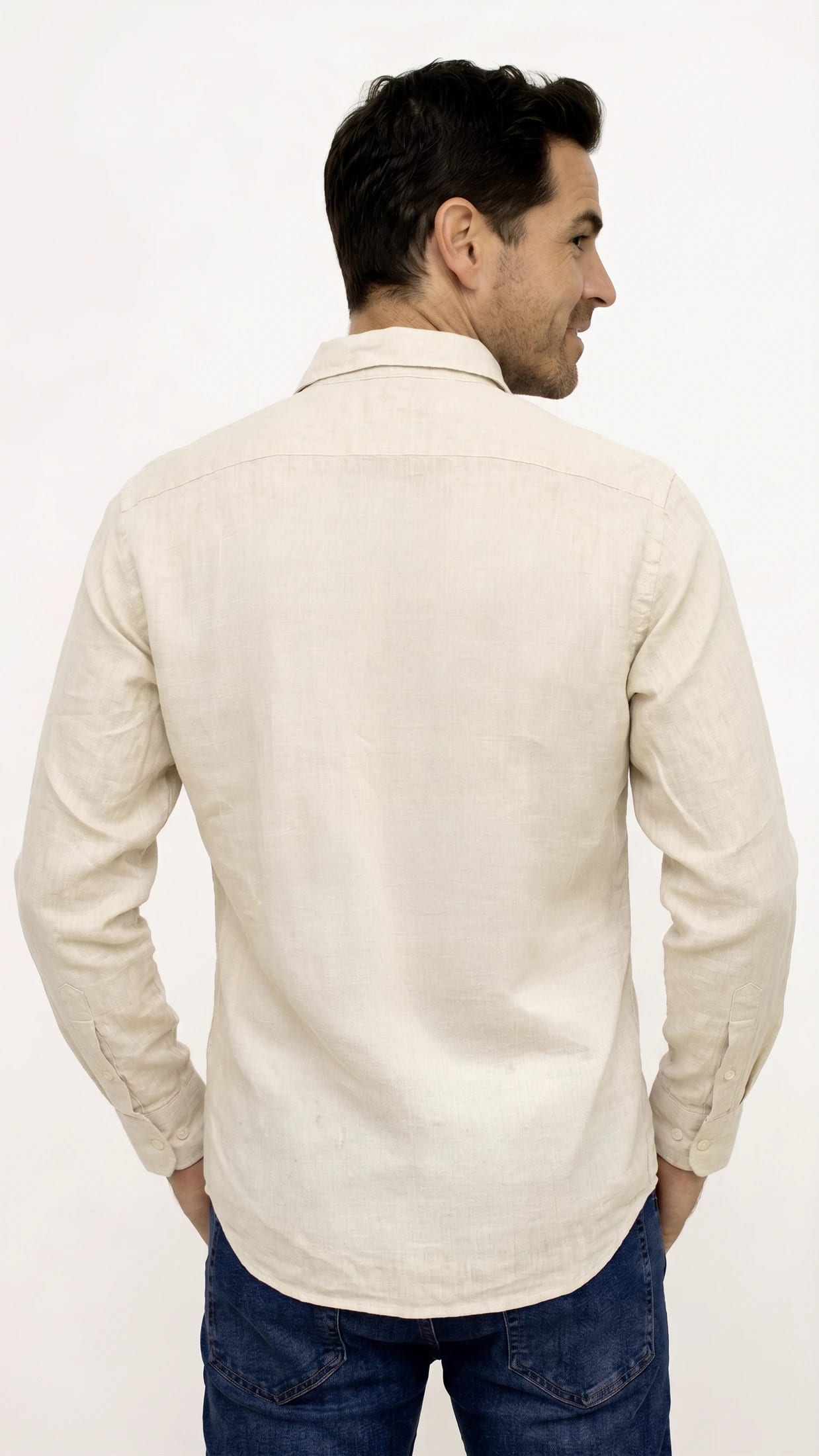 CAMISA LINO MANGA LARGA PARA HOMBRE - imagen 3