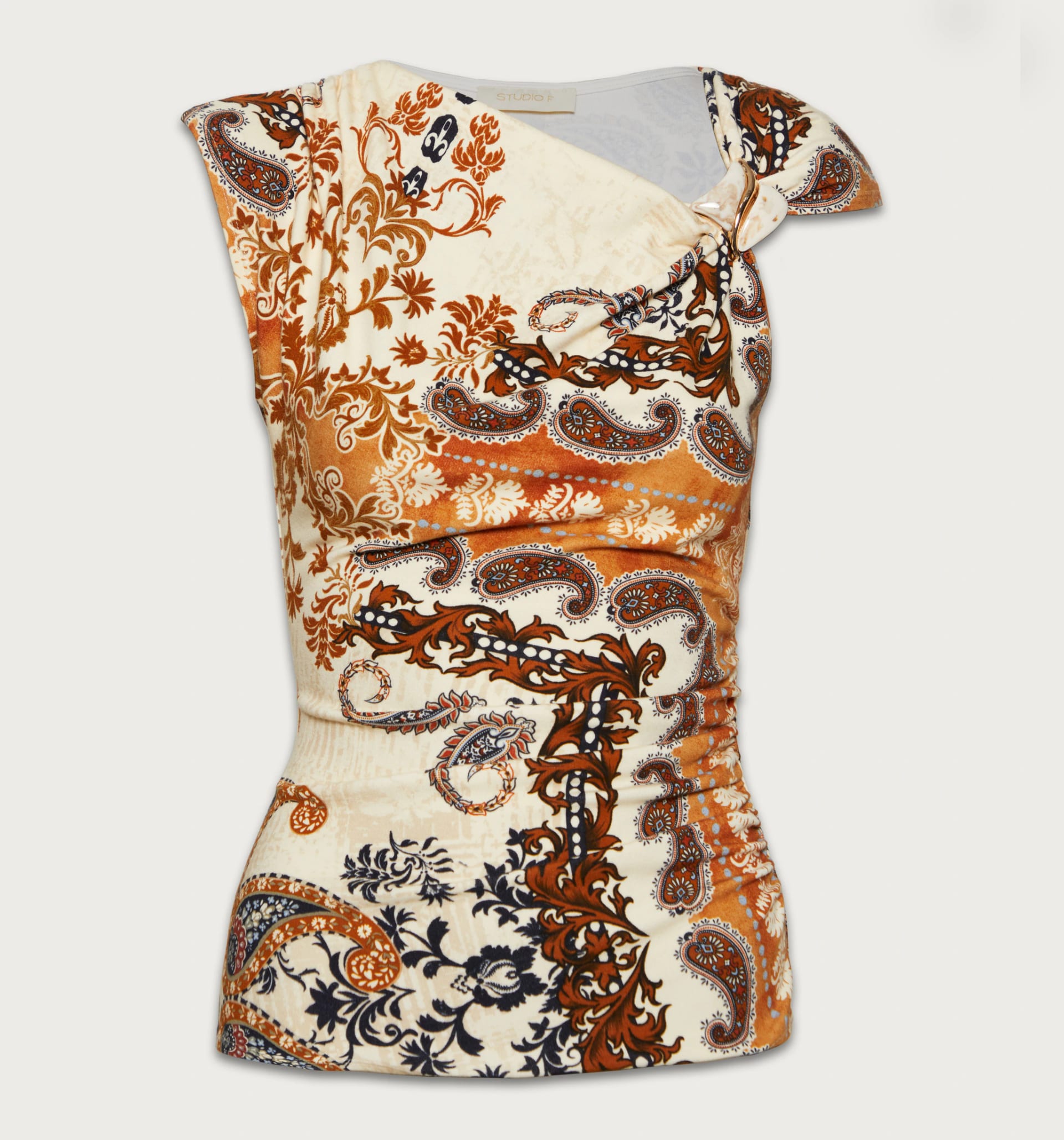 Blusa sisa irregular con herraje - imagen 5