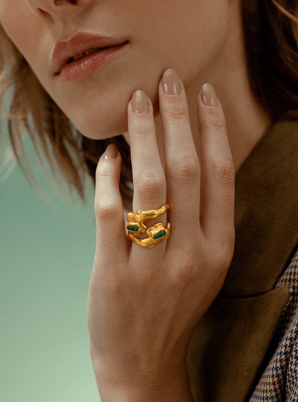 Darya Emerald Ring - imagen 2