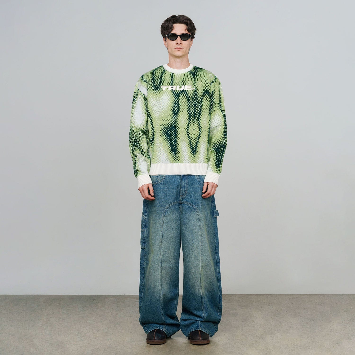 Blurred Knit Pullover - Green - imagen 5