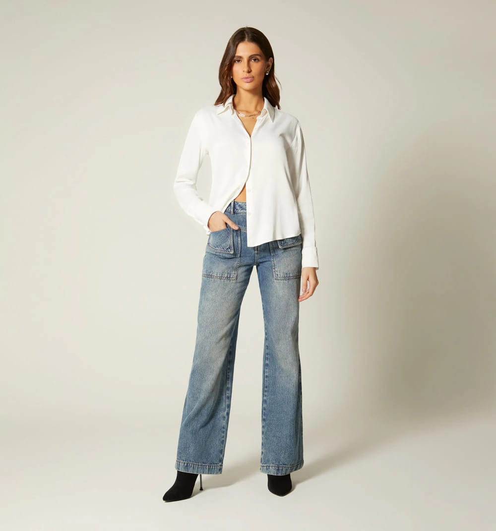 Blusa camisera manga larga - imagen 5