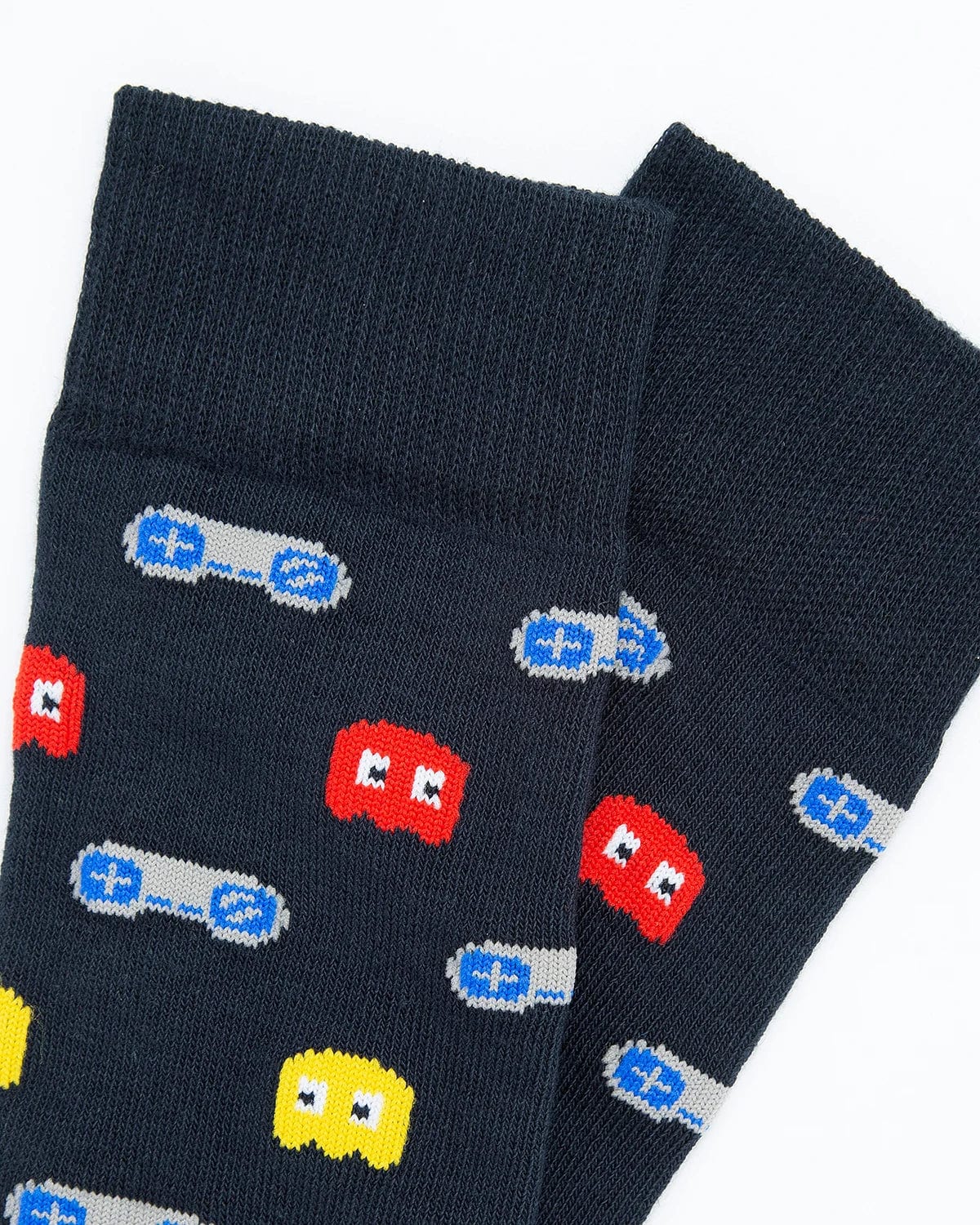 Medias Algodón Estampado Pacman - Fondo Azul - imagen 2