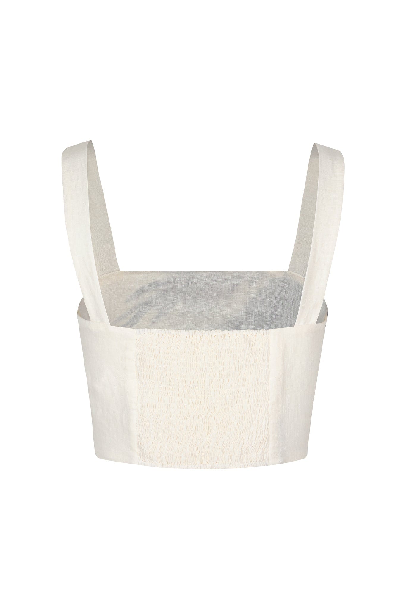 Guainia Linen Top / Ivory Palms - imagen 3
