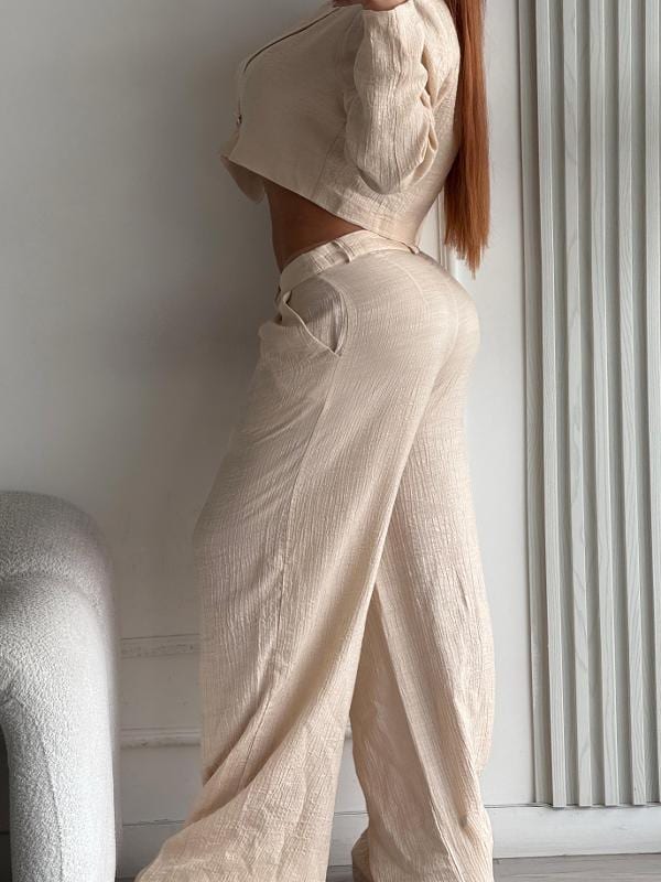 CONJUNTO MIU MIU NUDE MINI BLAZER - imagen 3