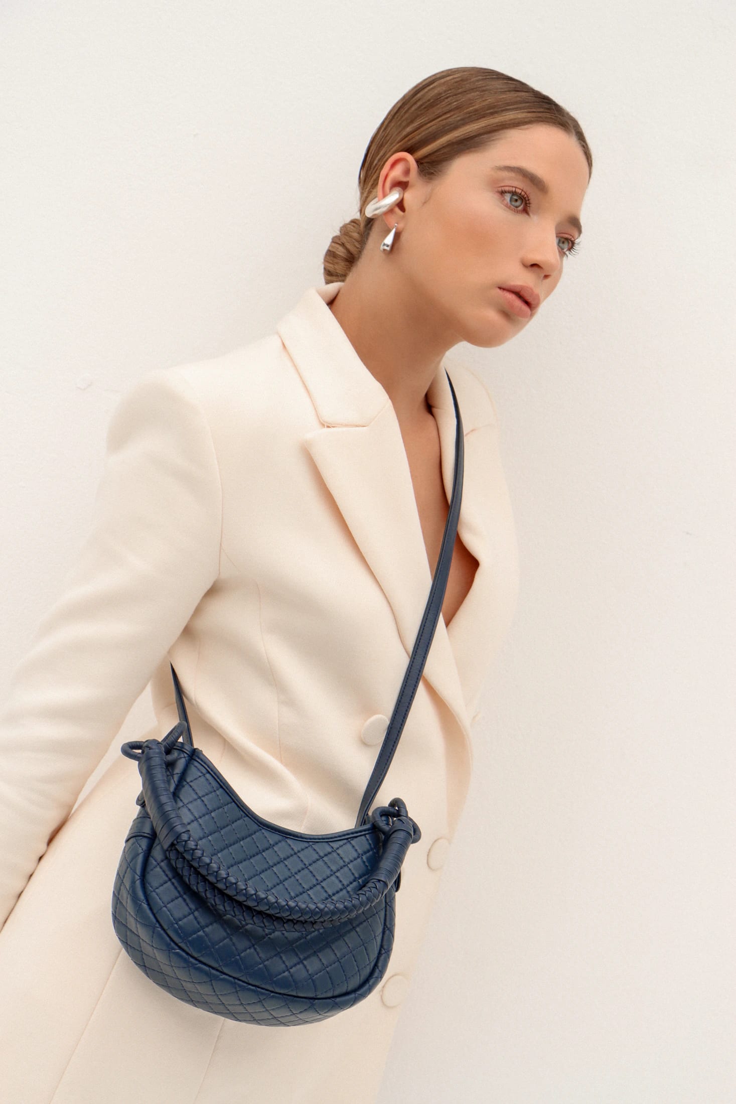 Saddle Mini, Shoulder Bag - Navy Blue - imagen 3