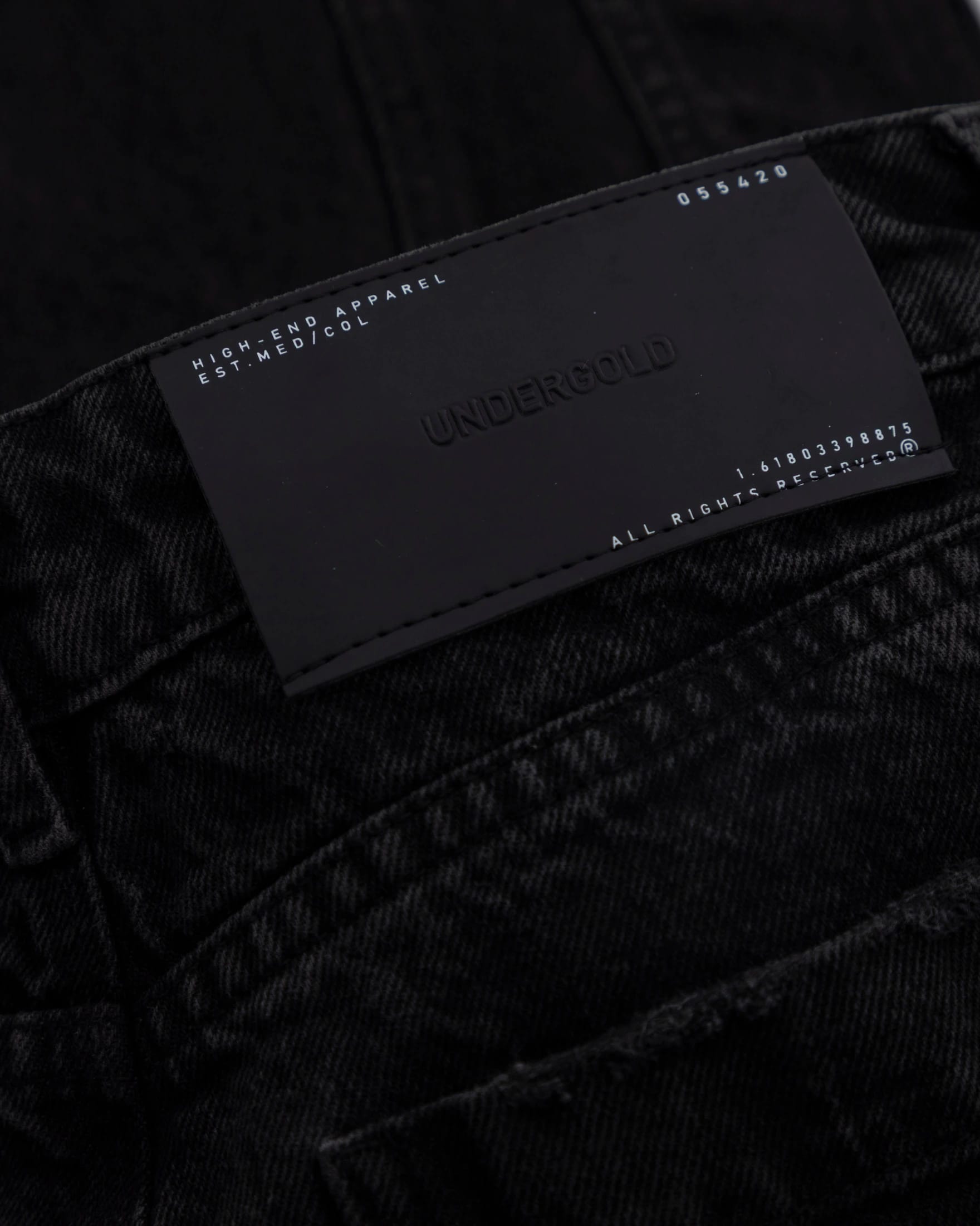 W Basics UNDERGOLD Panelled Wide Jeans Black - imagen 6