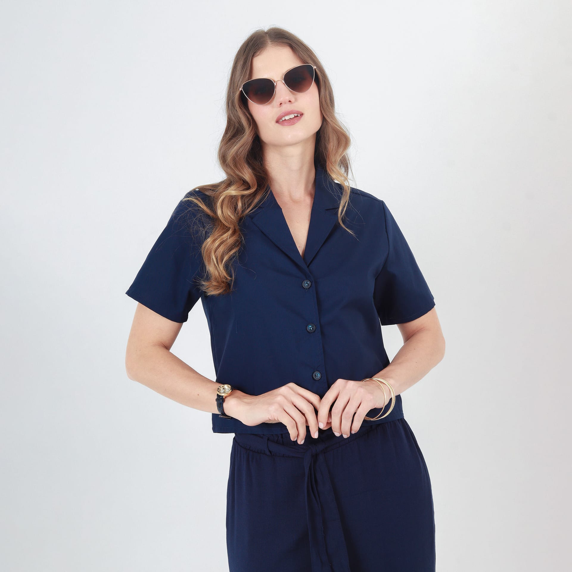 Blusa Cuello Sport Manga Corta - imagen 4