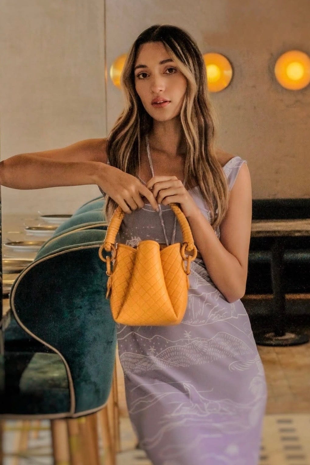Tulip Mini Bucket Bag, Yellow - imagen 8