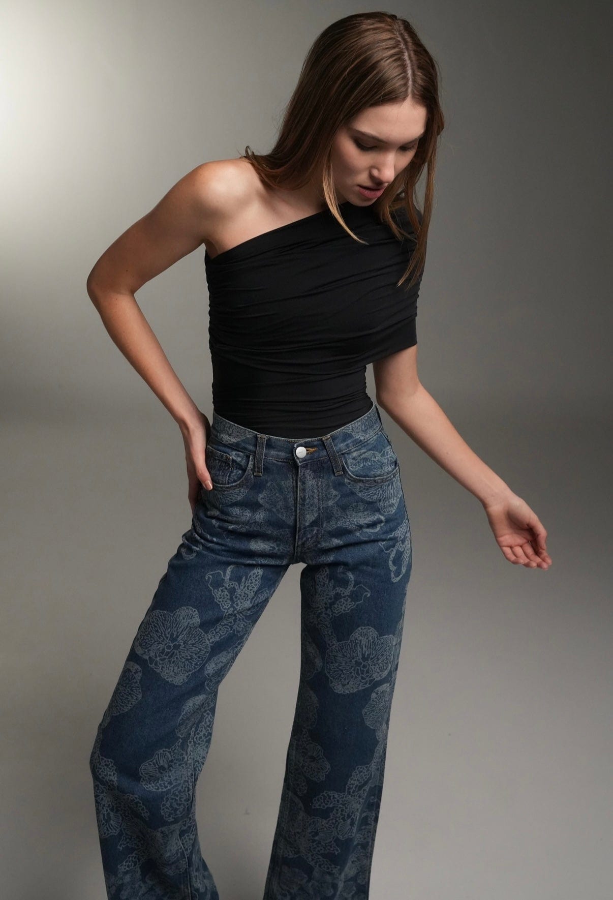 FLORAL JEANS - imagen 1