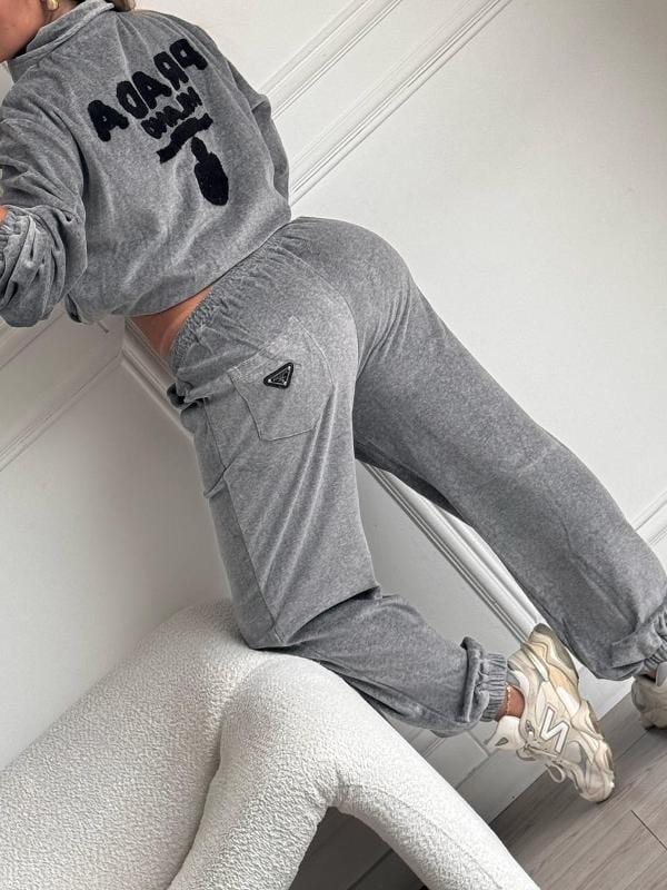CONJUNTO PRADA GRIS TELA TOALLA - imagen 3