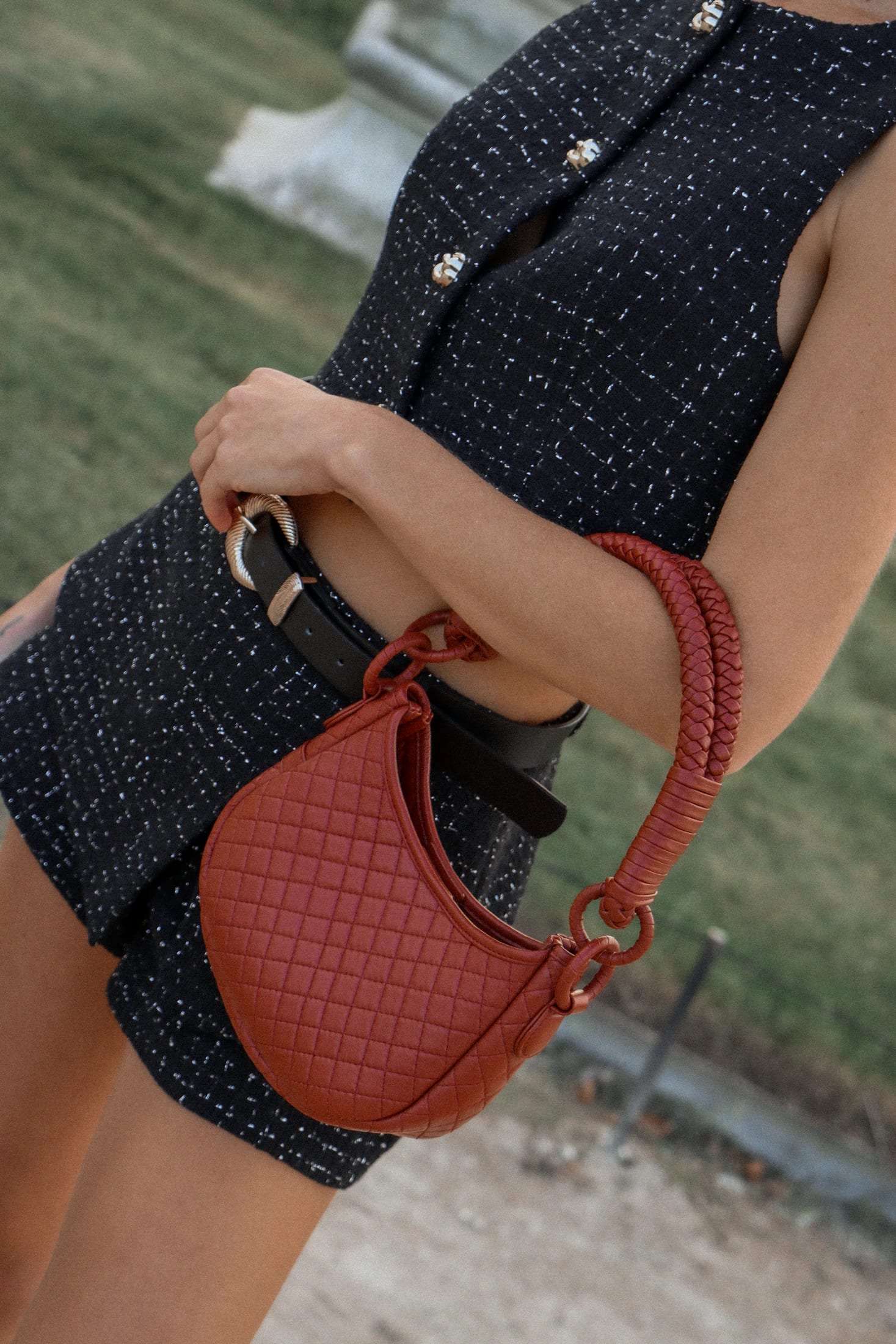 Saddle Mini, Shoulder Bag - Brick Red - imagen 3