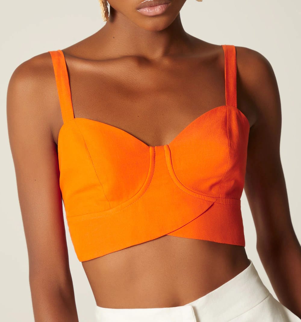 Blusa crop de tiras con amarre - imagen 6