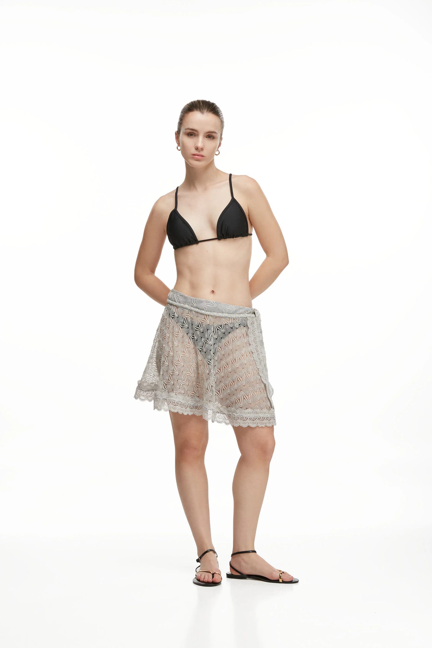 VEGA MINI SKIRT SILVER - imagen 1