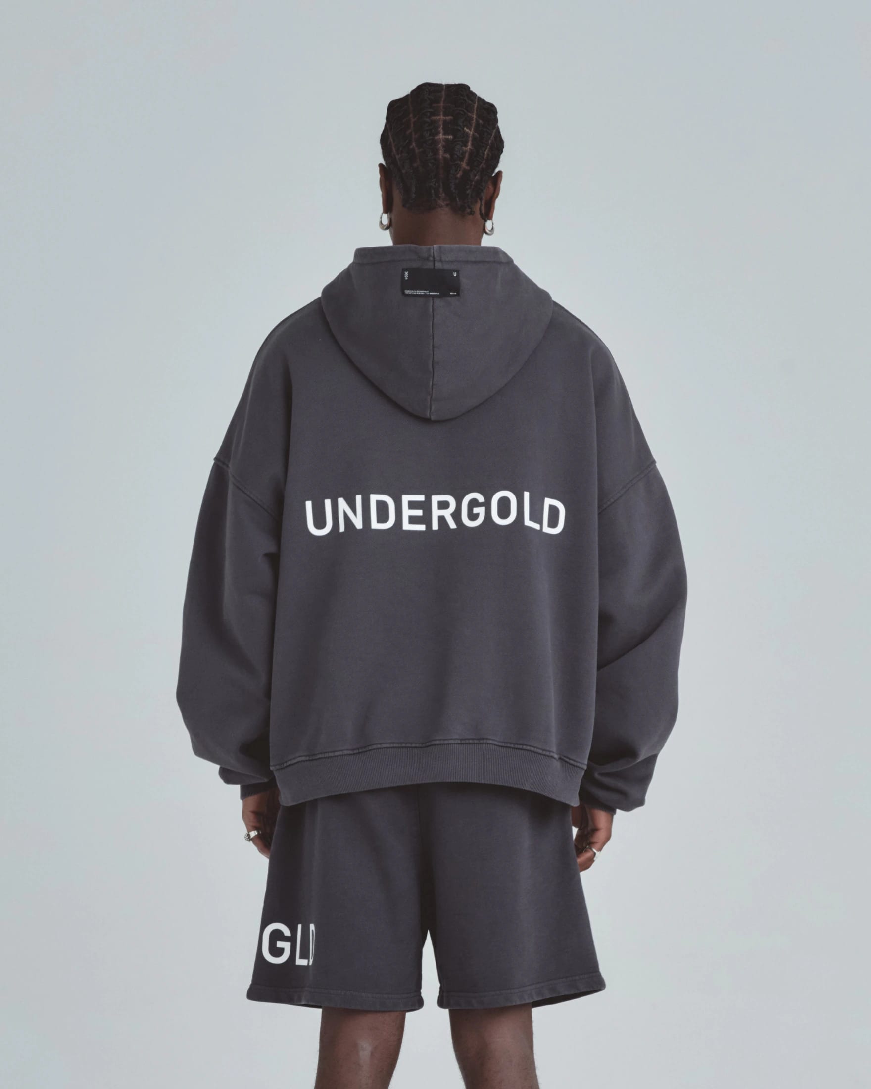 Line Basic Hoodie Dark Gray - imagen 7