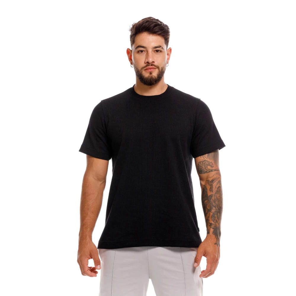 CAMISETA CUELLO REDONDO BANGKOK NEGRO - imagen 1